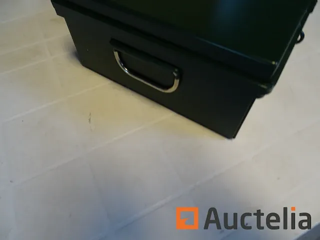 1 zware metaal doos met handvat en hangslot - afbeelding 3 van  8