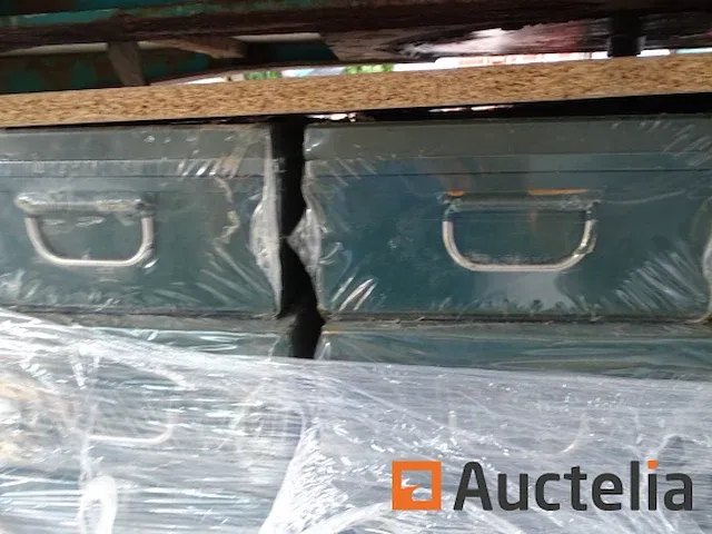 1 zware metaal doos met handvat en hangslot - afbeelding 5 van  8