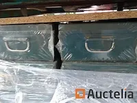 1 zware metaal doos met handvat en hangslot - afbeelding 5 van  8