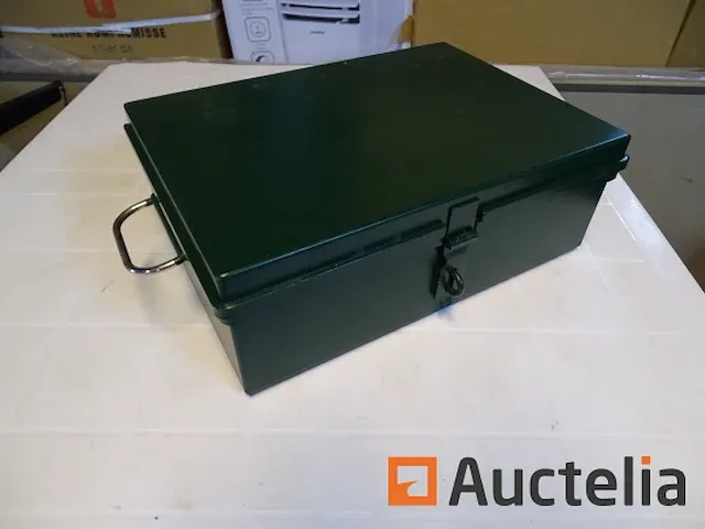 1 zware metaal doos met handvat en hangslot - afbeelding 7 van  8