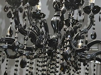 10-armige en 6-armige zwarte glazen luster - afbeelding 2 van  9