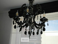 10-armige en 6-armige zwarte glazen luster - afbeelding 6 van  9