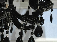 10-armige en 6-armige zwarte glazen luster - afbeelding 8 van  9