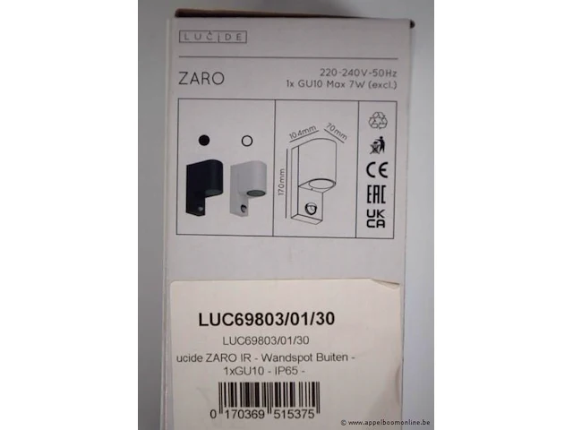 10 buitenwandspots lucide zaro ip65 - afbeelding 2 van  2