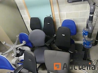10 bureaustoelen met wielen - afbeelding 4 van  6