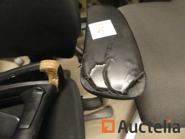 10 bureaustoelen met wielen - afbeelding 5 van  6