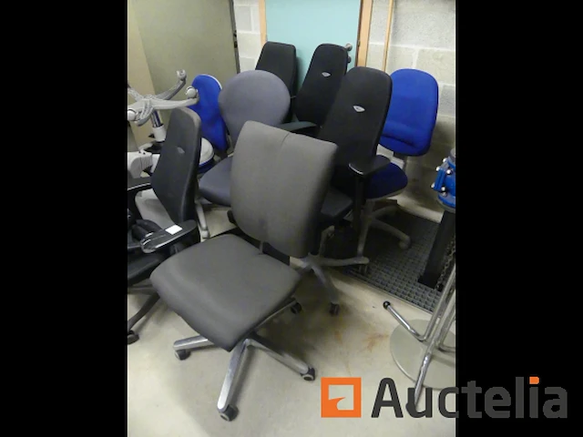 10 bureaustoelen met wielen - afbeelding 6 van  6