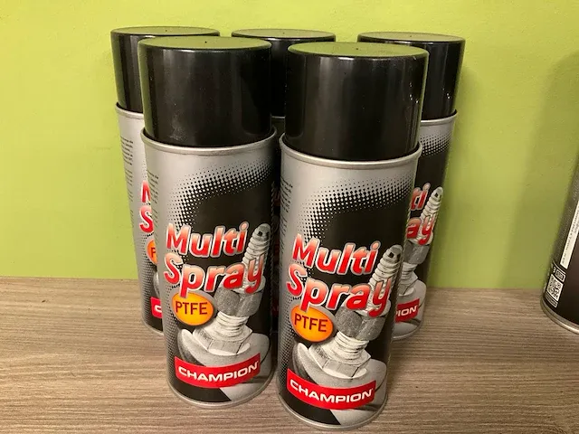 10 bussen champion multi spray ptfe 400 ml. - afbeelding 1 van  4