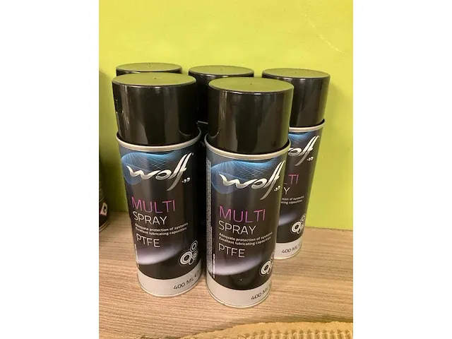 10 bussen multi spray ptfe 400 ml. fabr. wolf - afbeelding 3 van  6