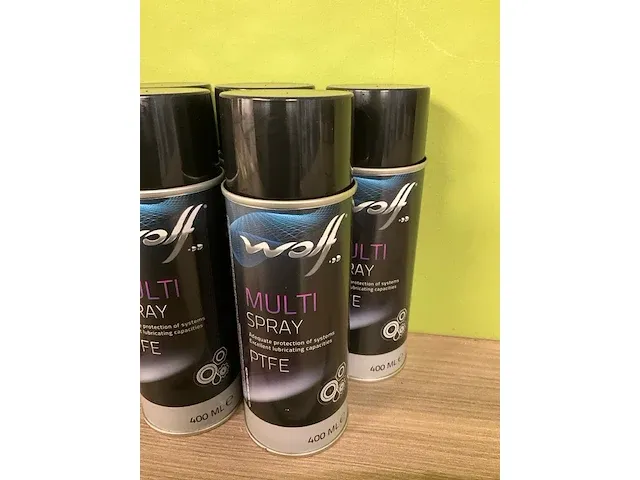 10 bussen multi spray ptfe 400 ml. fabr. wolf - afbeelding 4 van  6