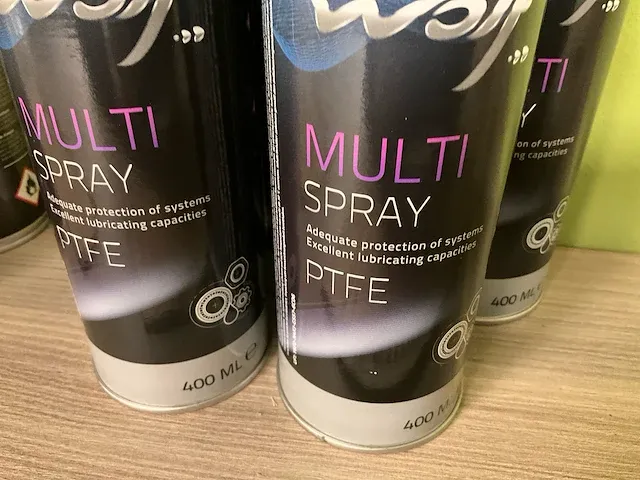 10 bussen multi spray ptfe 400 ml. fabr. wolf - afbeelding 5 van  6