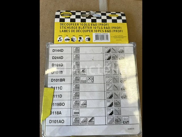 10 delige decoupeerzagen set - afbeelding 1 van  2