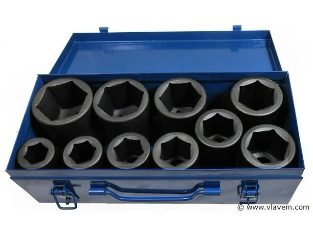 10 delige krachtdoppenset 1"22-50mm - afbeelding 1 van  5