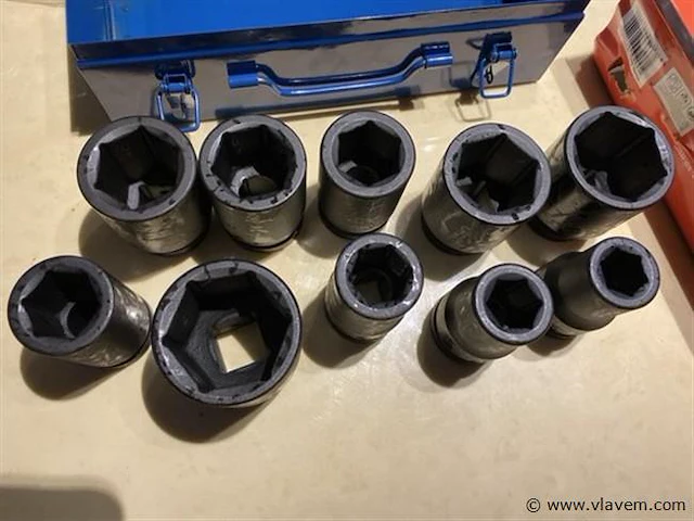 10 delige krachtdoppenset 1"22-50mm - afbeelding 2 van  5