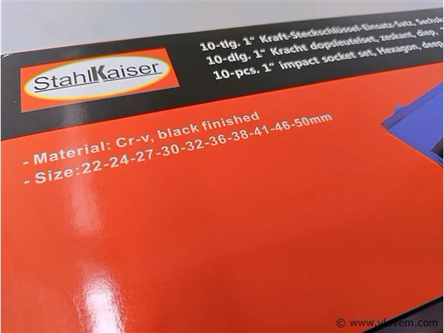 10 delige krachtdoppenset 22 - 50mm - afbeelding 3 van  6