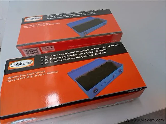 10 delige krachtdoppenset 22 - 50mm - afbeelding 6 van  6