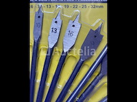 10 delige speedboor set 6,10, 13,16,19,22, 25,en 32 mm - afbeelding 1 van  4