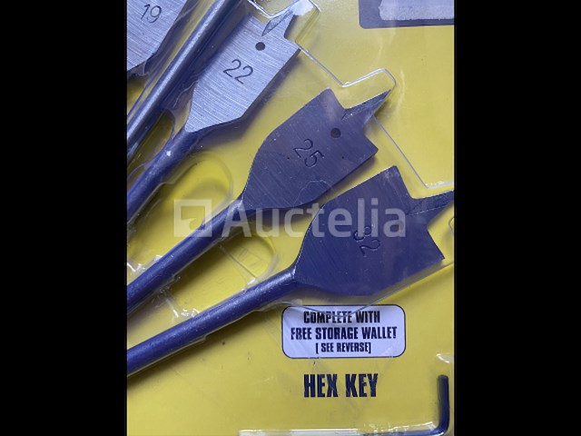 10 delige speedboor set 6,10, 13,16,19,22, 25,en 32 mm - afbeelding 3 van  4