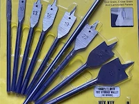 10 delige speedboor set 6,10, 13,16,19,22, 25,en 32 mm - afbeelding 1 van  4