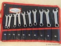 10 delige steek ring sleutelset stubby 10-19mm - afbeelding 2 van  2