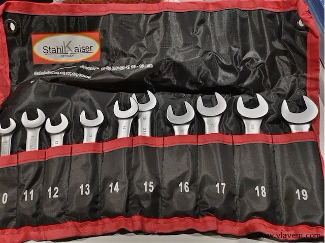 10-delige "stubby" korte steek ringsleutelset - afbeelding 2 van  4