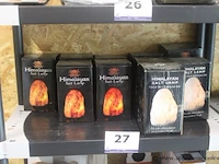10 diverse zgn himalayan zout lampen - afbeelding 1 van  2