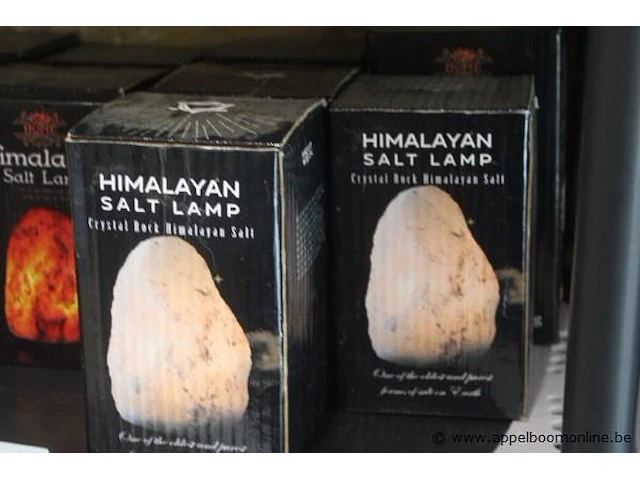 10 diverse zgn himalayan zout lampen - afbeelding 2 van  2
