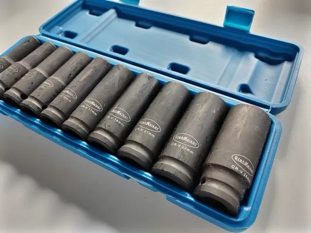 10 dlg lange krachtdoppenset 1/2" - afbeelding 1 van  6