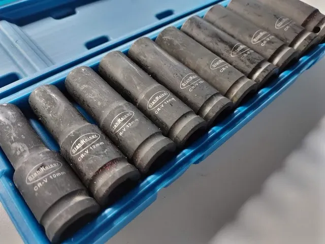 10 dlg lange krachtdoppenset 1/2" - afbeelding 2 van  6