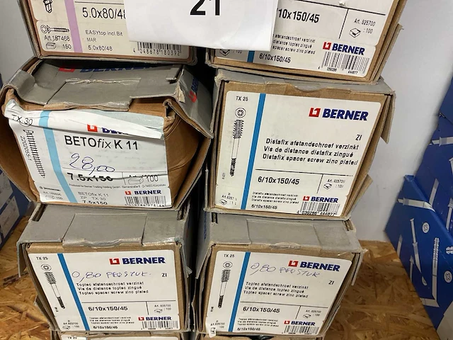 10 dozen afstandschroeven; - afbeelding 3 van  4