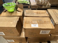 10 dozen inh. partij pvc spiraal potjes - afbeelding 1 van  3
