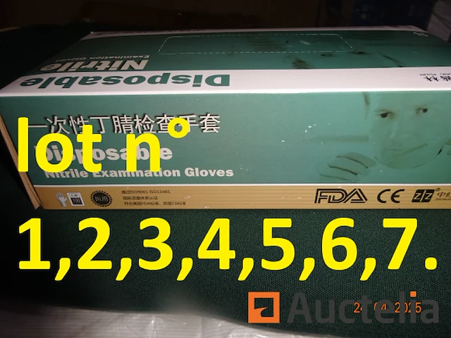 10 dozen met 10 verpakkingen van 100 stuks handschoenen, voor een totaal van 10.000 paar handschoenen - afbeelding 5 van  5