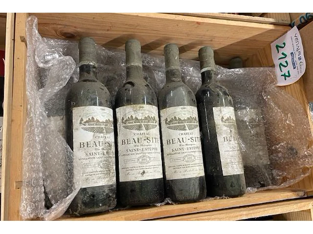 10 flessen château beau-site saint estephe, 1981 - afbeelding 2 van  2