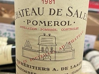 10 flessen château de sales pomerol, 1981 - afbeelding 1 van  2