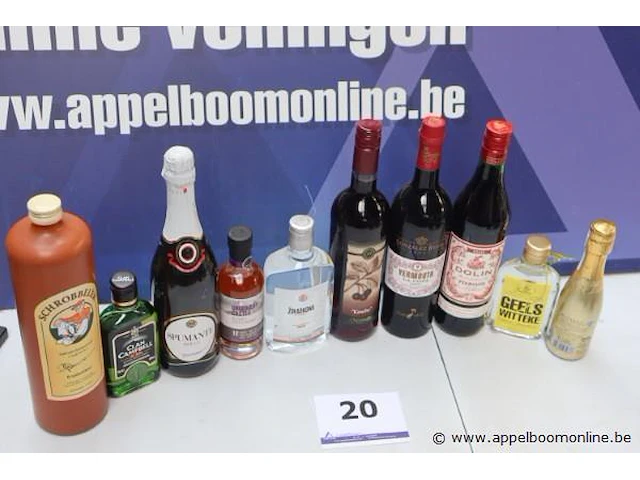10 flessen sterke dranken - afbeelding 1 van  3