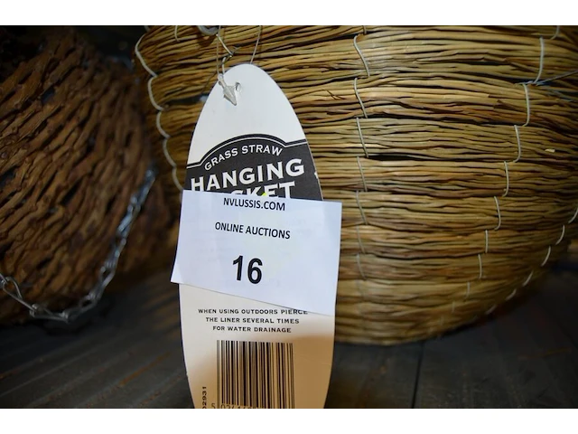 10 hangbloempot garman met 6 muurbeubels) - afbeelding 3 van  5