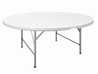 10 inklapbare ronde buffettafels ø 183 cm - afbeelding 1 van  6