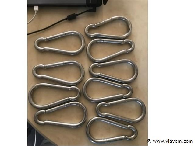 10 karabijnhaken 140mm - afbeelding 1 van  1