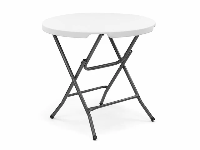 10 lage bistrotafels - opklapbaar - wit - afbeelding 1 van  5