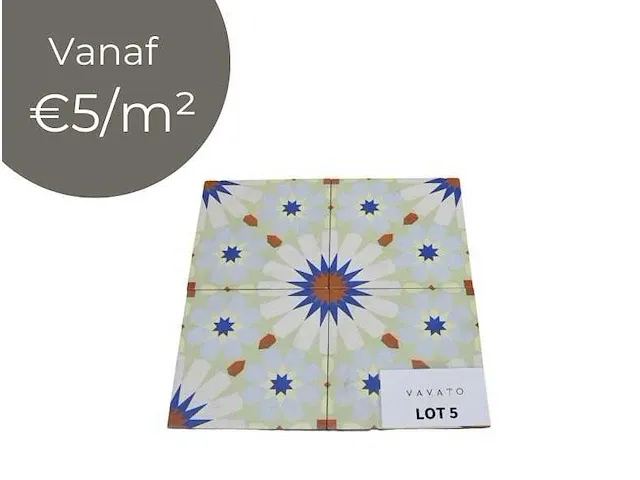 10 m² - 22,3x22,3 cm - art cassatt - afbeelding 1 van  3