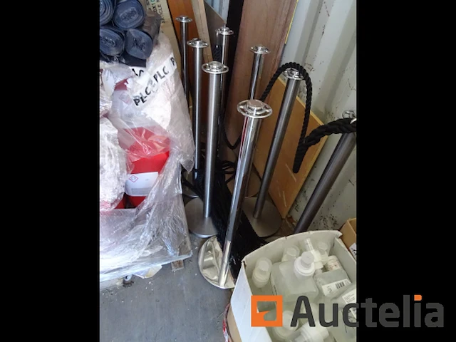 10 metalen voetjes met 7 touwen (met karabijnhaken) - afbeelding 2 van  10