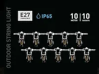 10 meter e27 waterdicht prikkabel koppelbaar (24x) - afbeelding 5 van  6