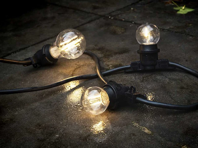 10 meter e27 waterdicht prikkabel koppelbaar (2x) - afbeelding 3 van  6