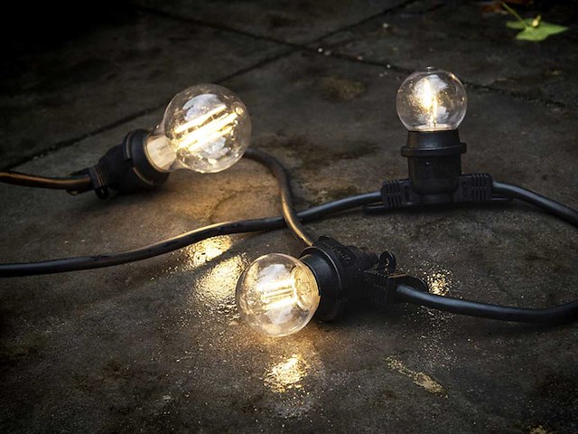 10 meter e27 waterdicht prikkabel koppelbaar (2x) - afbeelding 3 van  7