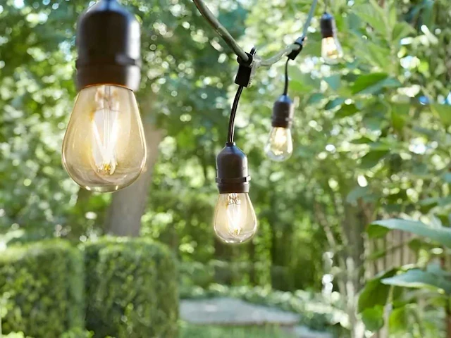 10 meter e27 waterdicht prikkabel koppelbaar (4x) - afbeelding 1 van  9