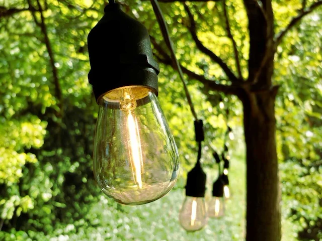 10 meter e27 waterdicht prikkabel koppelbaar (4x) - afbeelding 3 van  9