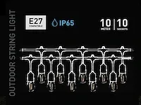 10 meter e27 waterdicht prikkabel koppelbaar dikke kabel (4x) - afbeelding 5 van  5