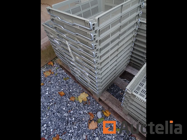 10 nestbare kunststof opbergbakken - afbeelding 1 van  9