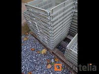 10 nestbare kunststof opbergbakken - afbeelding 1 van  9