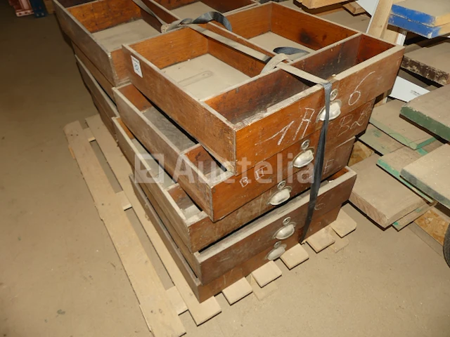10 oude houten lades - afbeelding 4 van  7